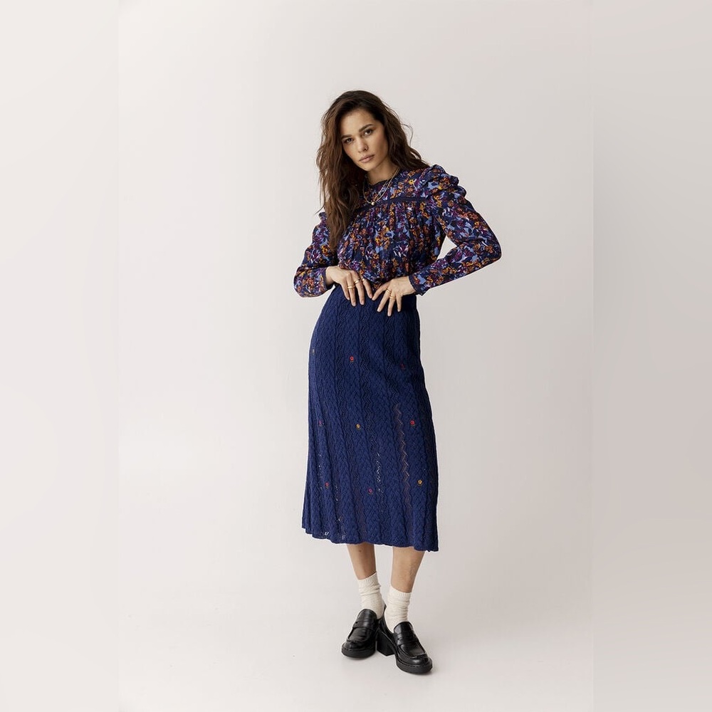 Atelier Rêve x ICHI Blouse 'IRLEA' in Mixed Colors Size 36 US Small SAMPLE